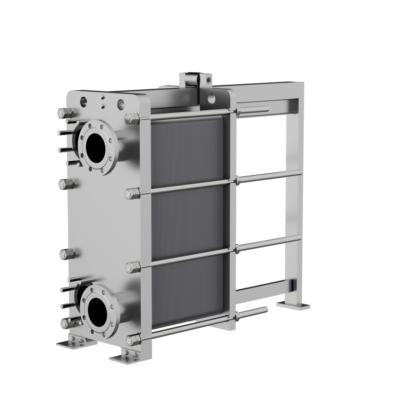 Stainless Steel Gasketed Plate Heat Exchangers 360° View - View 1